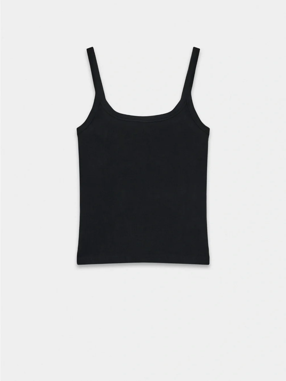 HomeStretch Rib Cami Tank - Black - Picture 3 of 5